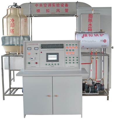 PLC可編程控制，觸摸屏中央空調(diào)實(shí)訓(xùn)系統(tǒng)，中央空調(diào)實(shí)訓(xùn)裝置